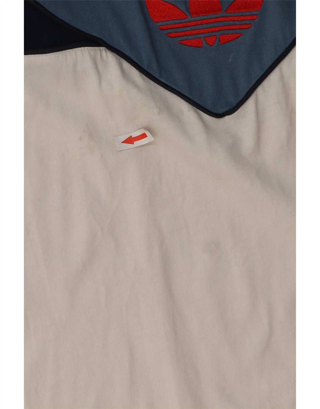 T-shirt da uomo Adidas Top Small blu in cotone color block