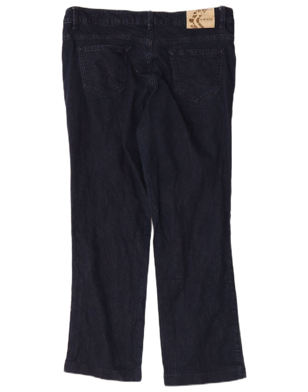 Jeans dritti Geox Respira da donna IT 48 XL W34 L27 Blu Navy Cotone
