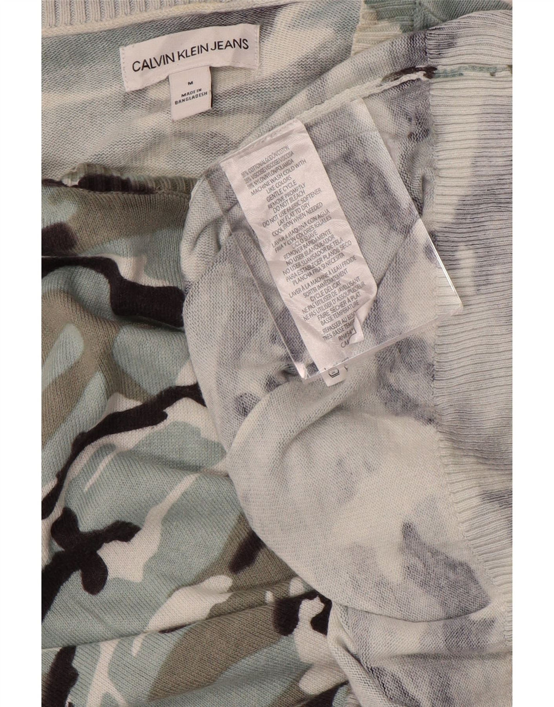 CALVIN KLEIN JEANS Maglione da donna con scollo a barca UK 14 Blu medio