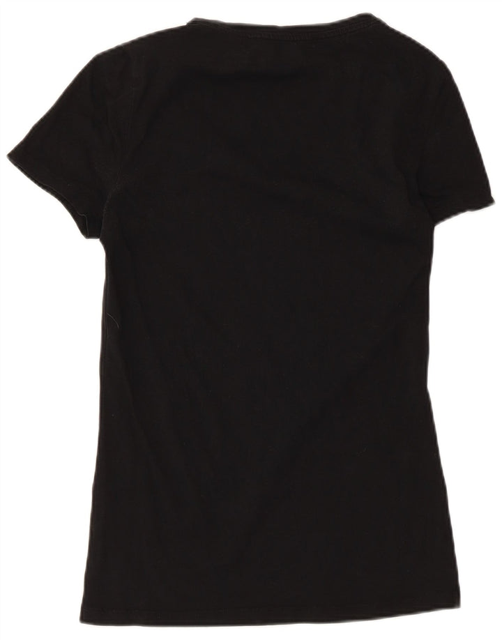 T-shirt grafica da donna Guess Top UK 8 Small Nera