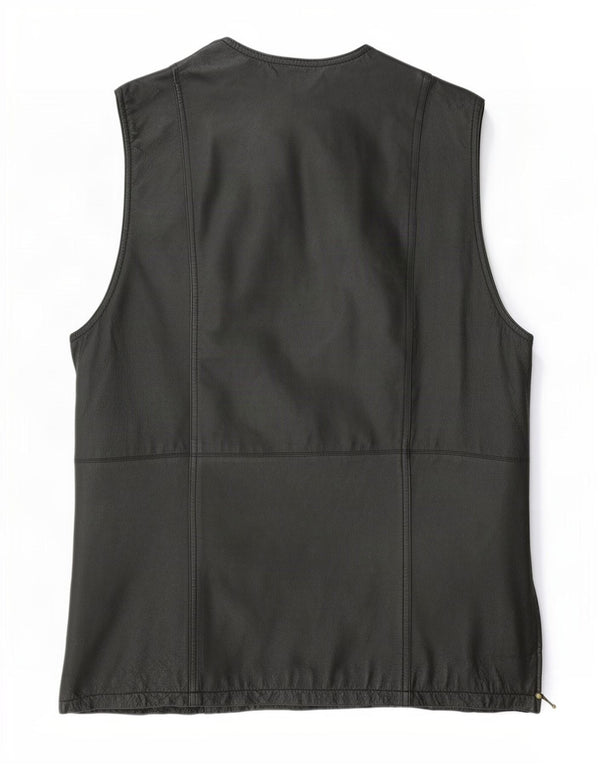 Gilet in pelle Canda da donna di C&A UK 20 2XL Nero