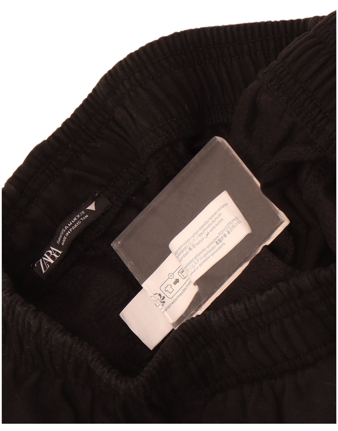 Pantaloni da tuta da donna Zara UK 12 cotone nero medio