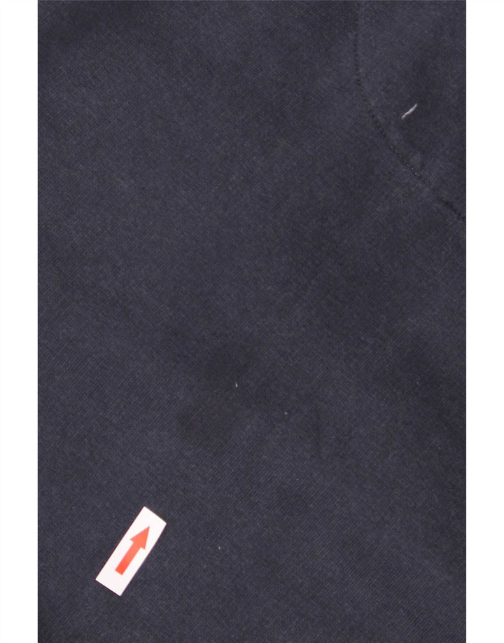 Felpa con cappuccio da uomo Nike, cotone medio blu navy