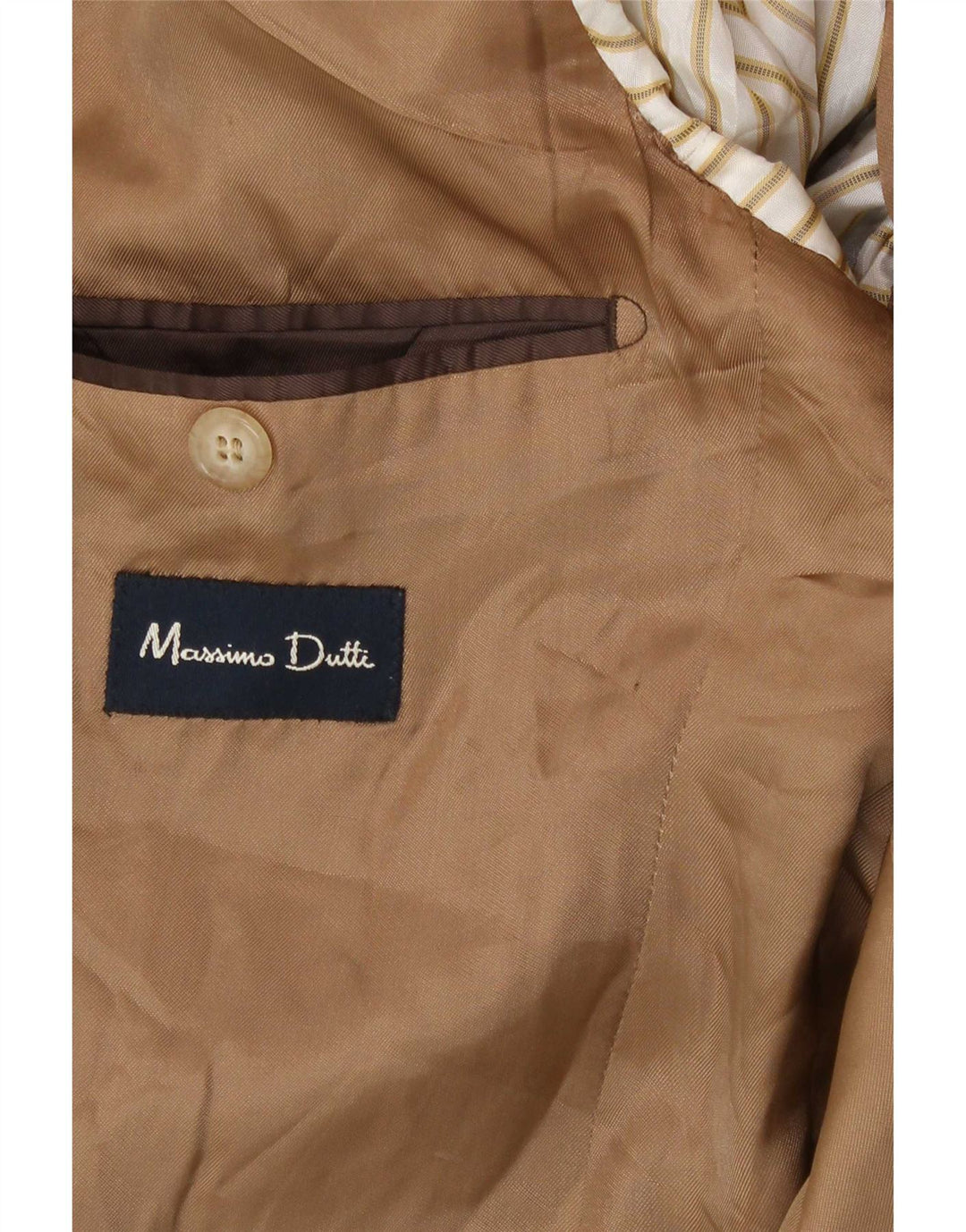 Giacca blazer da uomo a 3 bottoni Massimo Dutti EU 56 XL Beige