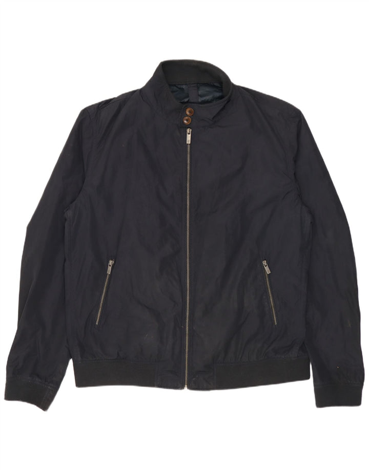 Giubbotto bomber da uomo Massimo Dutti UK 44 2XL Poliestere blu navy
