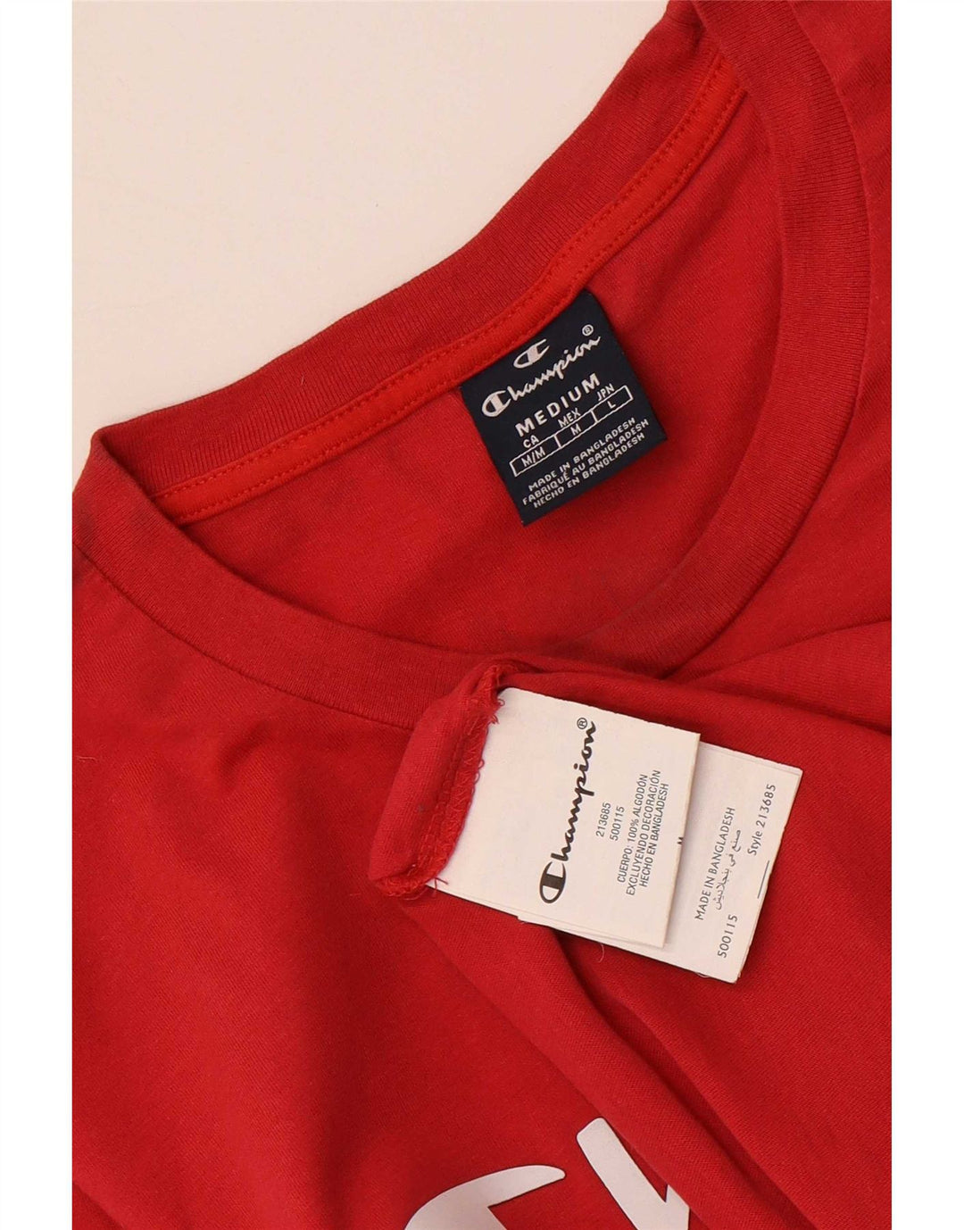 T-shirt grafica da uomo Champion Top rossa media
