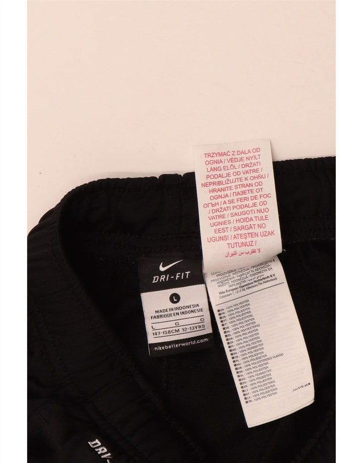 Pantaloni da tuta NIKE da bambino Dri Fit 12-13 anni Large in poliestere nero