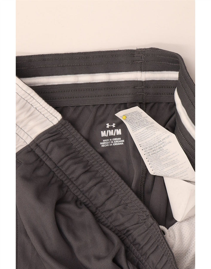 Pantaloncini sportivi da uomo Under Armour Poliestere color block grigio medio