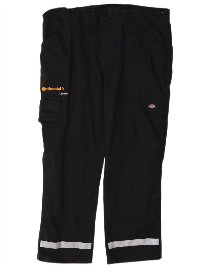 Pantaloni cargo dritti da uomo Dickies W40 L28 poliestere color block nero