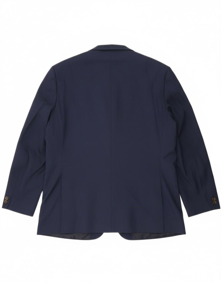 Giacca blazer a 2 bottoni sartoriale da uomo Marks & Spencer UK 46 3XL Blu navy