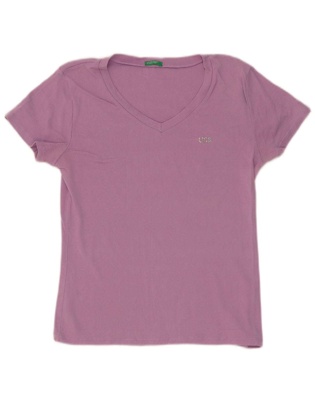 T-shirt da donna Benetton Top UK 12 viola medio