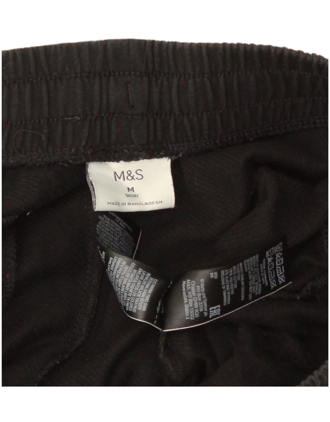 Pantaloni da tuta da uomo Marks & Spencer medio cotone nero