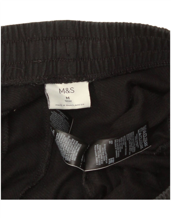 Pantaloni da tuta da uomo Marks & Spencer medio cotone nero