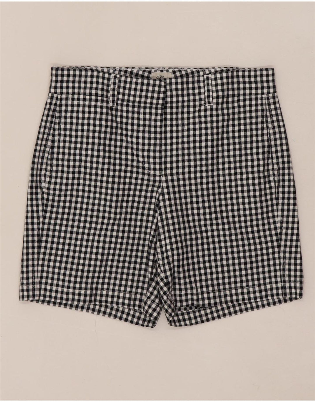 Pantaloncini chino da donna J. CREW US 6 medi W30 cotone a quadretti neri