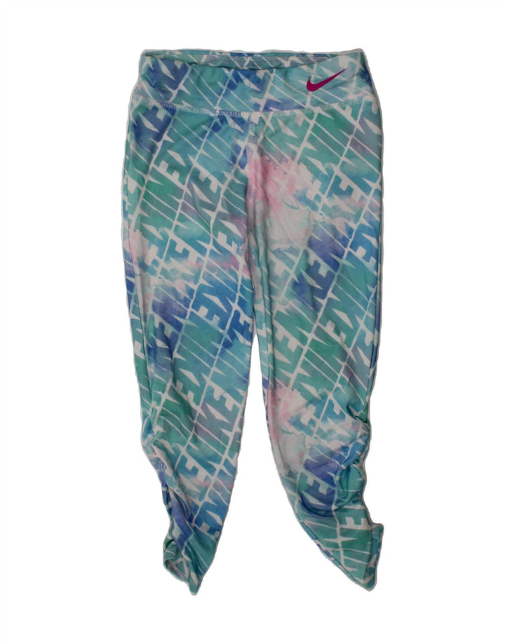 NIKE Girls Graphic Leggings 6-7 Years Multicoloured Polyester Sports Vintage Nike and Second-Hand Nike from Messina Hembry 