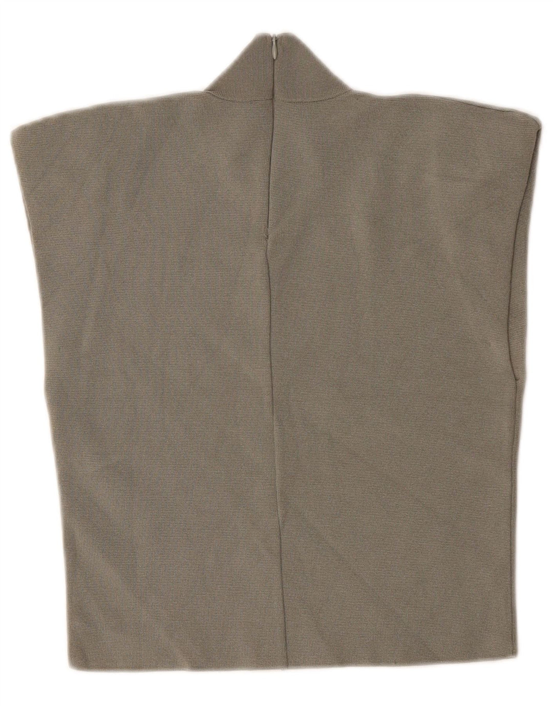 Top corto senza maniche da donna Zara in camicetta UK 14 grande in viscosa grigia