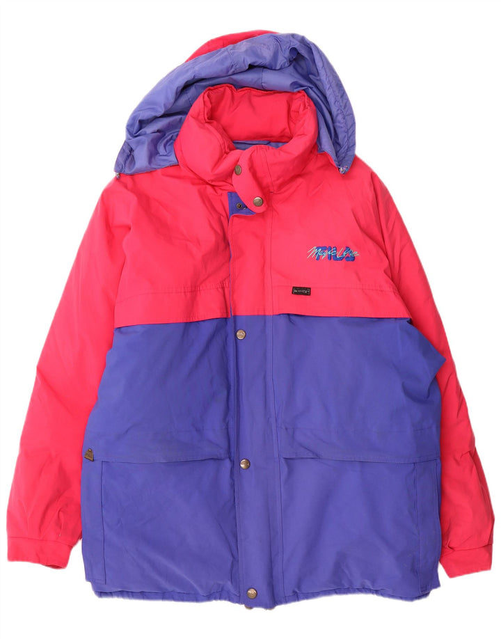 Giacca imbottita con cappuccio da uomo FILA UK 40 XL Poliestere color block rosa