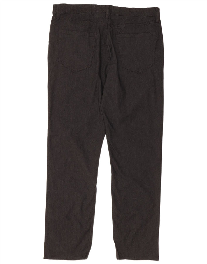 Pantaloni casual dritti da donna Izod W36 L32 Rayon nero