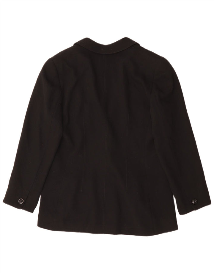 Giacca blazer da donna a 1 bottone Emanuel Ungaro IT 48 XL Nera