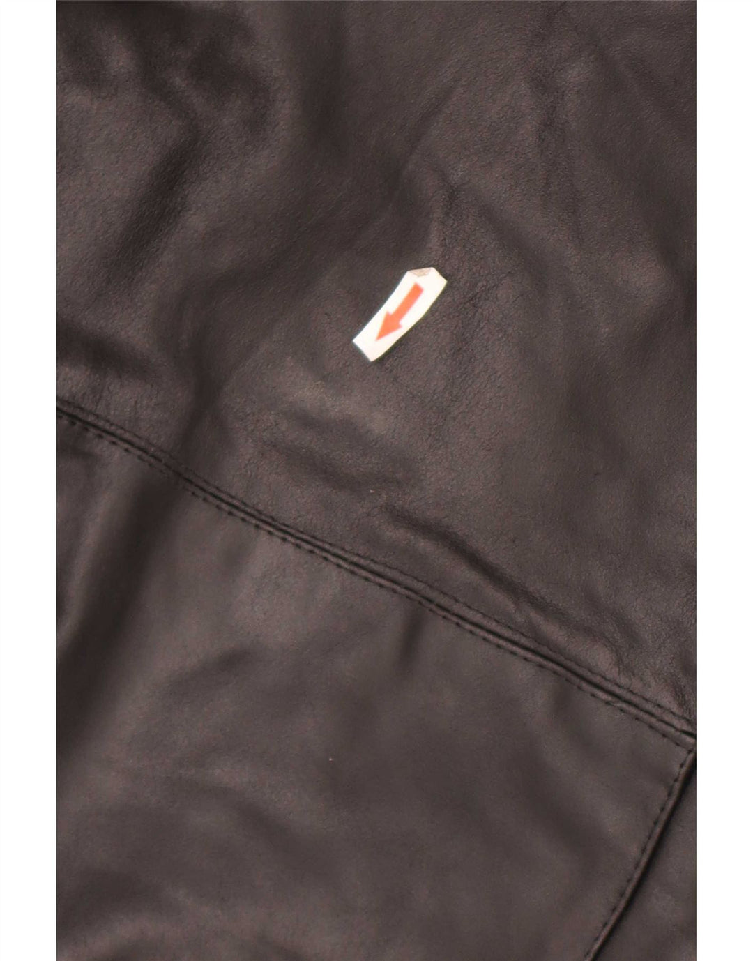 Giacca in pelle vintage da uomo IT 54 2XL Pelle nera