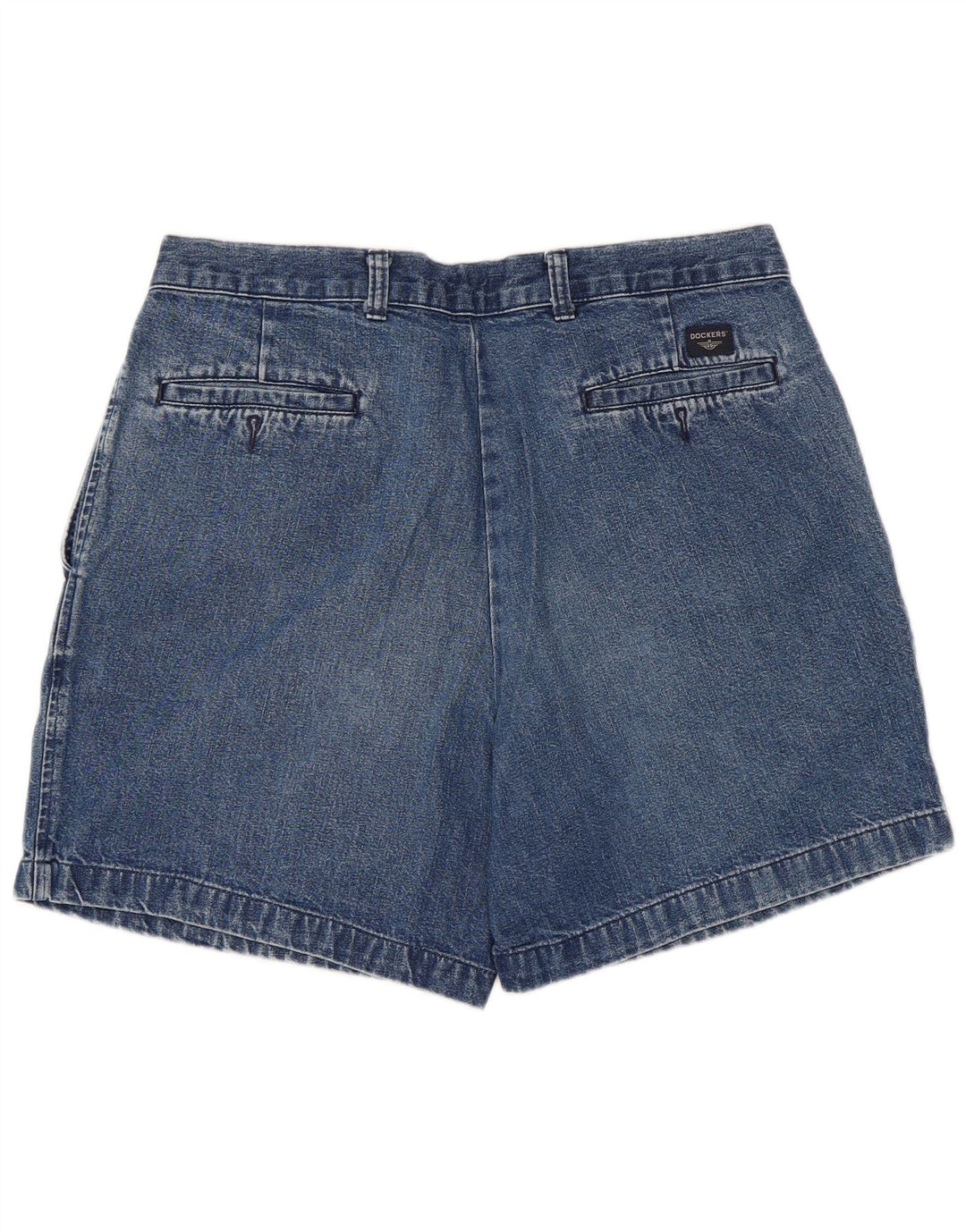 Pantaloncini di jeans da donna Dockers W34 grandi cotone blu