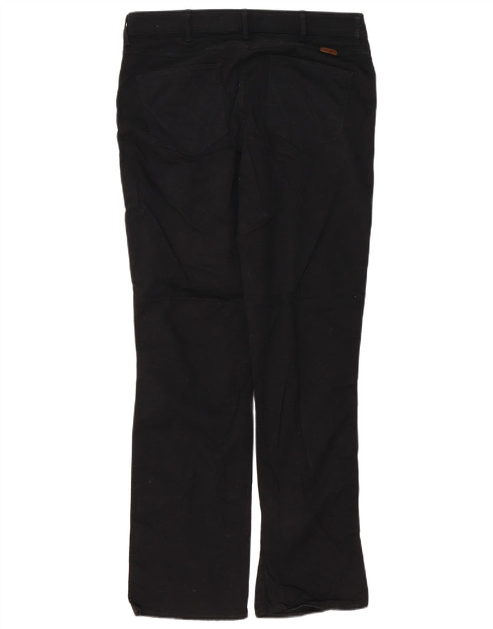 Pantaloni casual dritti Sara da donna WRANGLER W33 L32 cotone nero