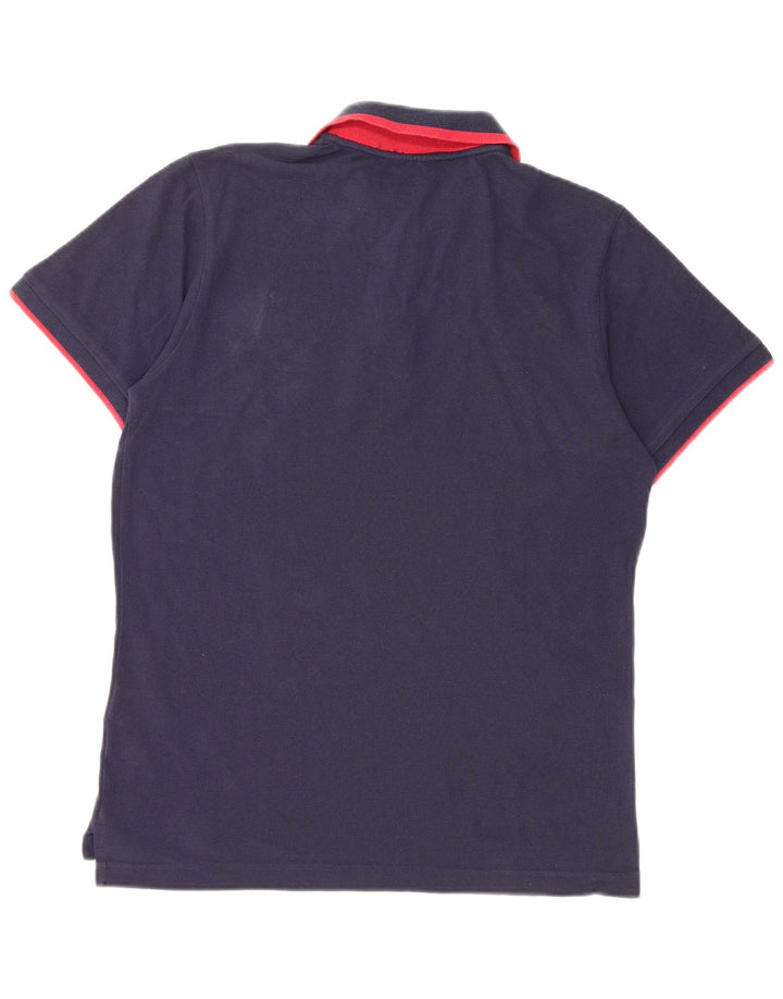 Polo da uomo MARLBORO CLASSICS media cotone blu navy