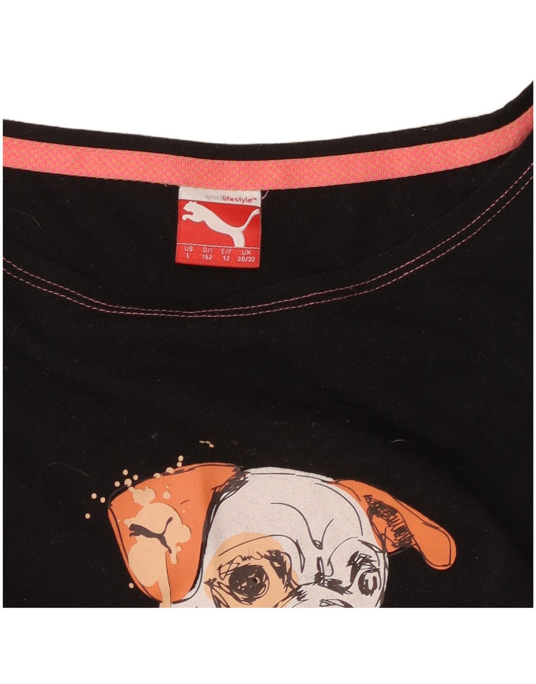Maglietta grafica per ragazze PUMA 11-12 anni Nera