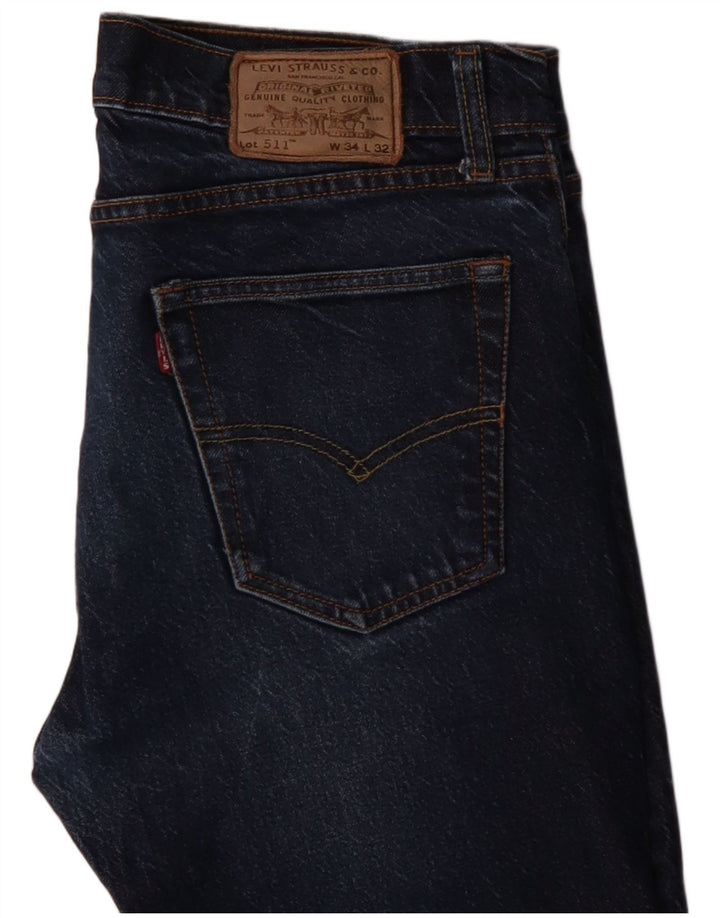 Jeans Levi's Uomo 511 Slim W34 L32 Cotone Blu