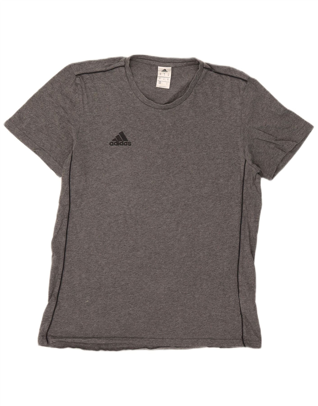 T-shirt da uomo Adidas Top in cotone grigio medio