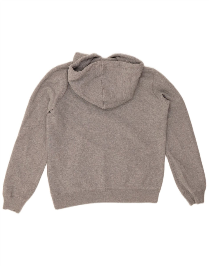 JACK WILLS Felpa con cappuccio grafica da donna UK 8 Small Cotone grigio