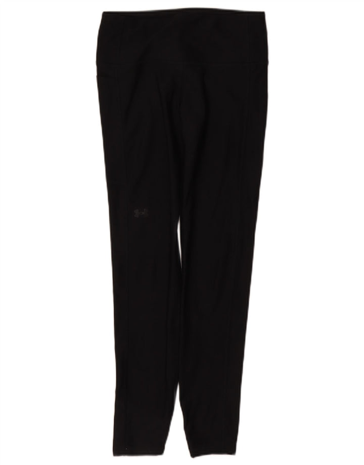 Leggings Heat Gear da donna Under Armour UK 10 piccoli poliestere nero