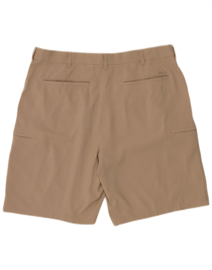 Pantaloncini cargo da uomo IZOD W38 XL Poliestere beige