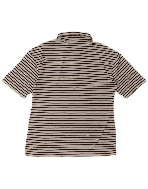 Polo da uomo Lacoste taglia 4 media bianca gessata