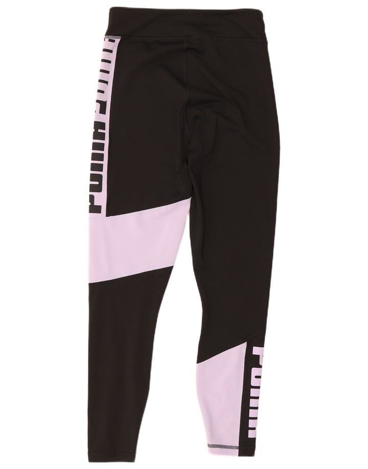 Leggings grafici da donna Puma UK 10 Small Black Colourblock