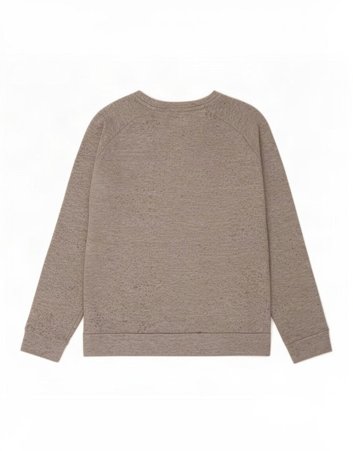 Felpa Zara da uomo maglione grande poliestere chiazzato grigio