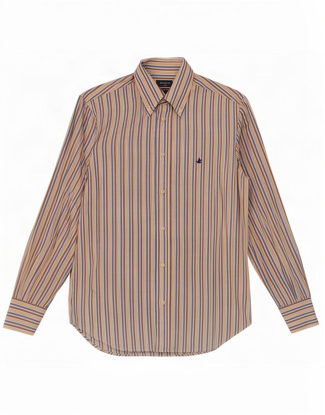 Camicia slim fit da uomo Brooksfield taglia 39 gessato medio multicolore