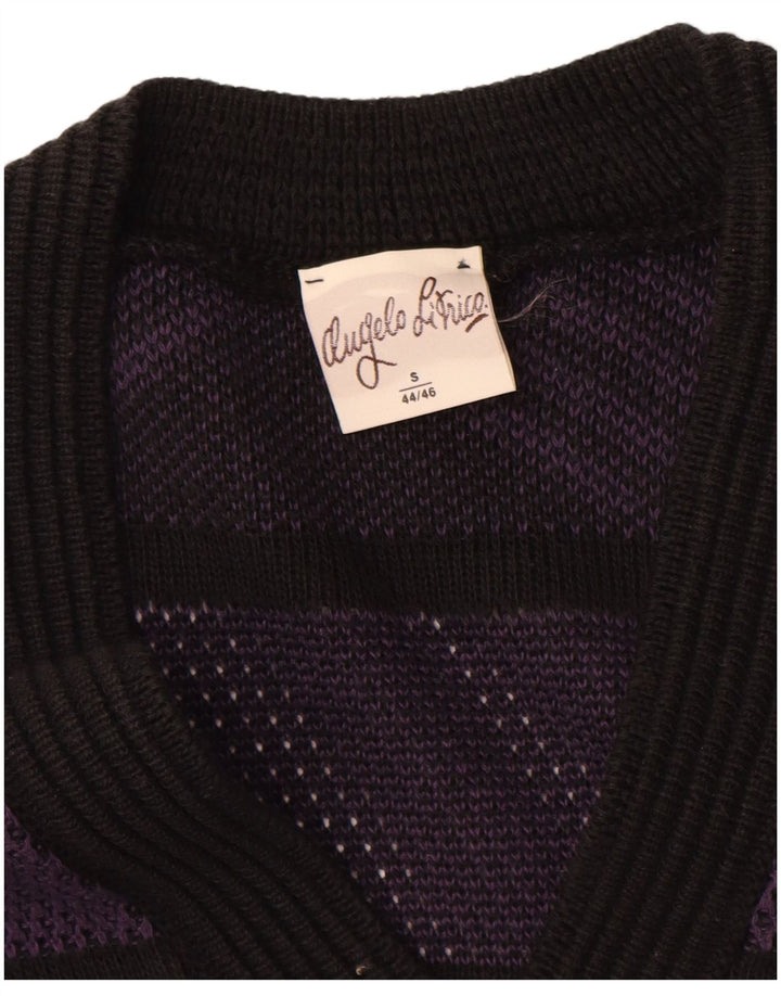 Maglione da uomo con scollo a V Angelo Litrico IT 44/46 Piccolo nero geometrico