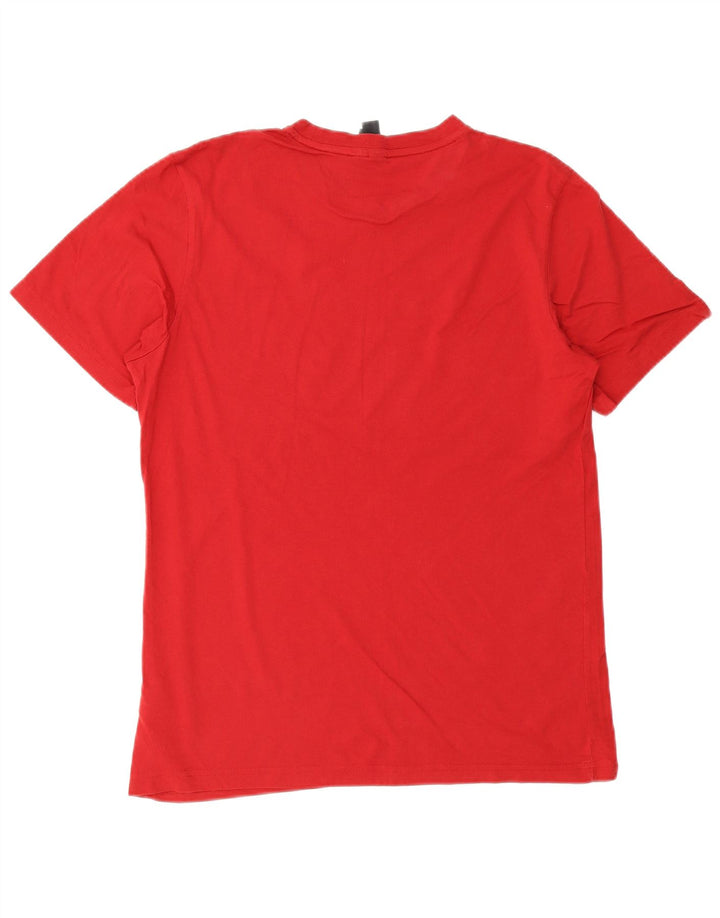 T-shirt grafica da uomo ADIDAS Top rosso medio in cotone