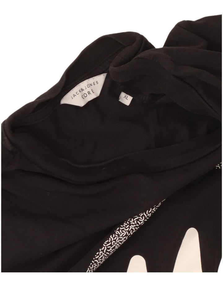 T-shirt grafica da uomo Jack & Jones Top XL Nera