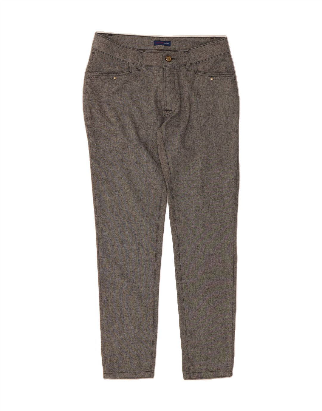 TRUSSARDI Womens Slim Casual Trousers  W30 L30 Grey Viscose Vintage Trussardi and Second-Hand Trussardi from Messina Hembry 