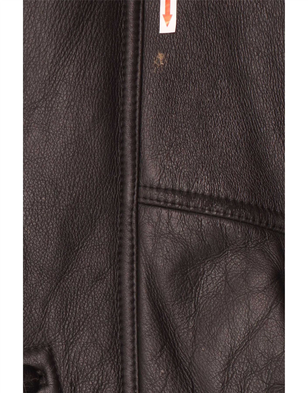 Giubbotto in shearling vintage da uomo IT 50 grande nero
