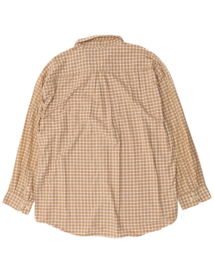 Camicia da uomo Tommy Hilfiger 2XL Cotone a quadri beige