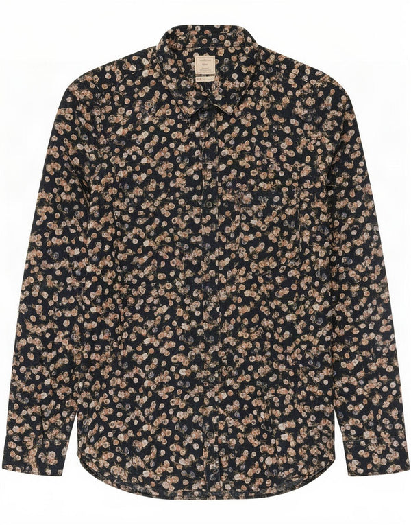 Camicia oversize da donna Gap UK 10 piccolo cotone floreale nero