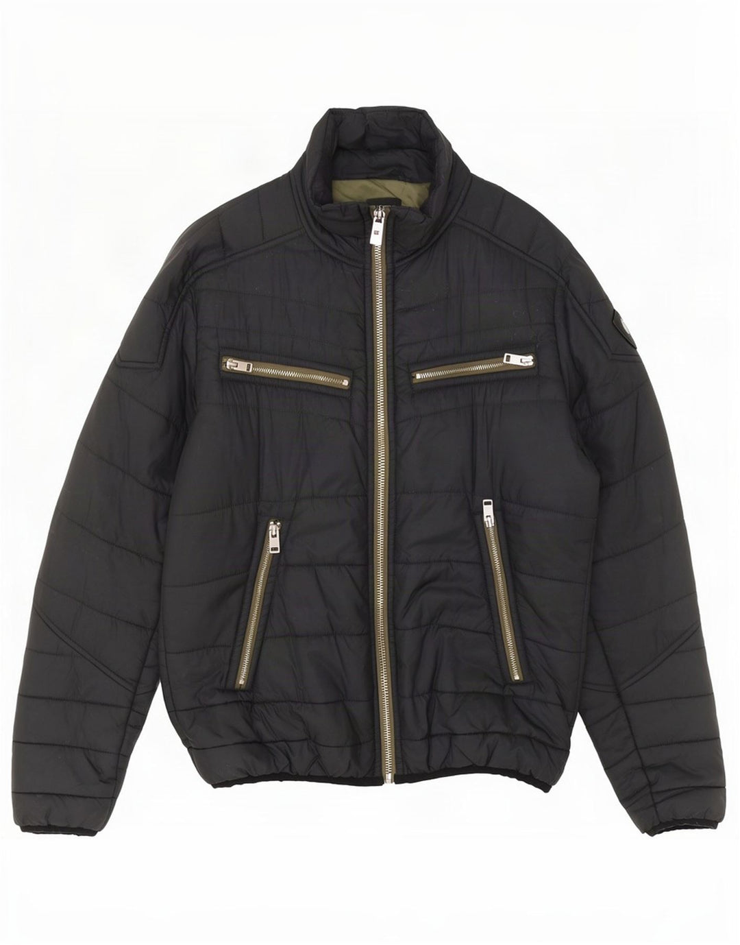 Giacca imbottita da uomo Diesel UK 40 Large in nylon grigio