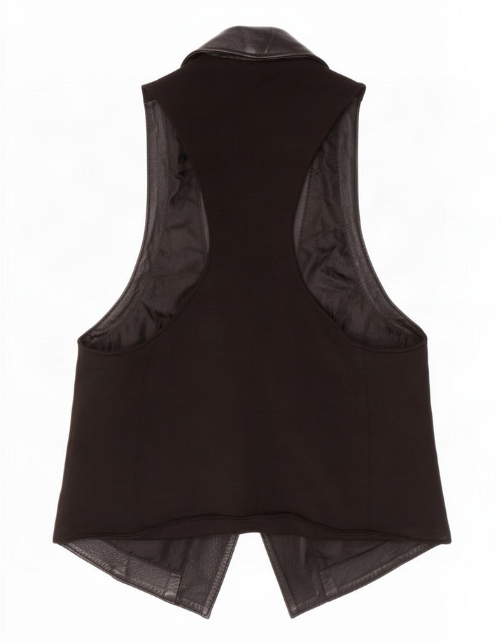 Gilet Donna Conbipel IT 44 Medio Pelle Nero