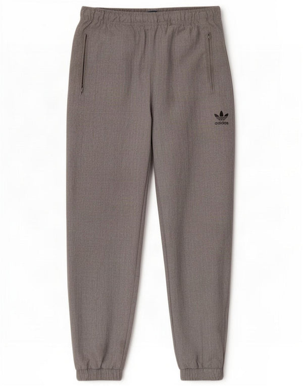 Adidas Pantaloni da tuta da uomo Joggers Poliestere grigio medio