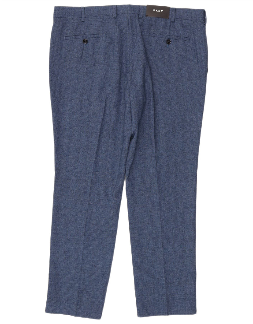 Pantaloni da abito slim fit da uomo DKNY W38 L29 lana blu