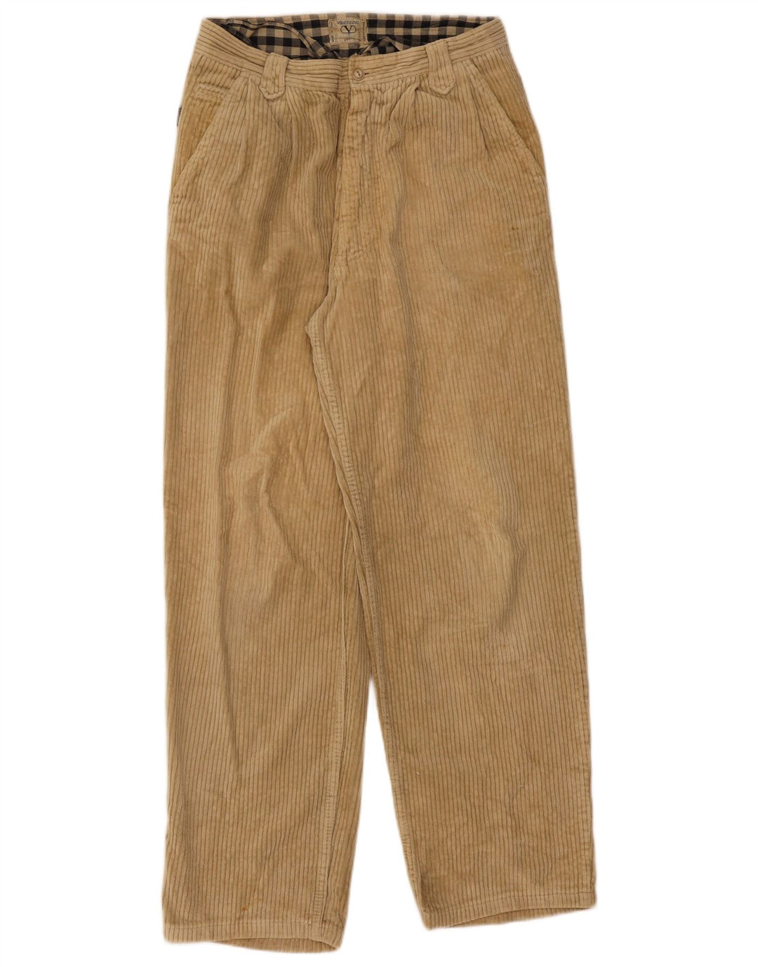 Pantaloni da uomo in velluto a coste con pegging Valentino W30 L30 Beige