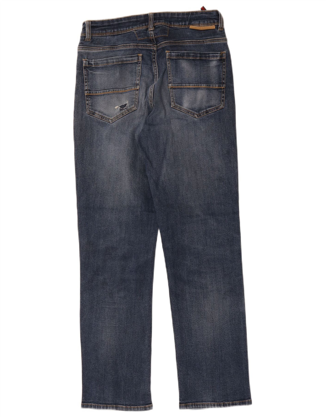 Jeans dritti vestibilità regolare da donna di Dack IT 46 Large W28 L29 Blu navy